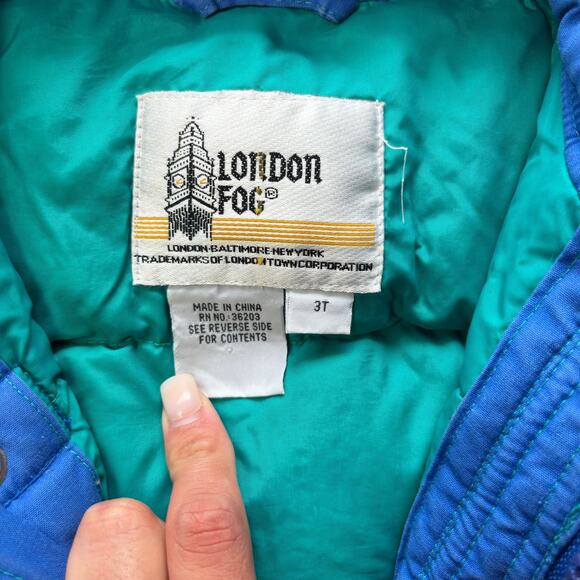 Vintage Blue/Green Coat 3t - Picture 5 of 6